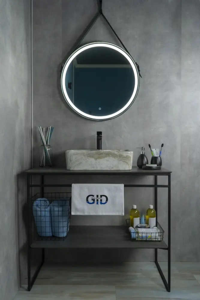 Раковина GID-ceramic 54460 Mnc605 накладная прямоугольная 48х37 см, фаянс