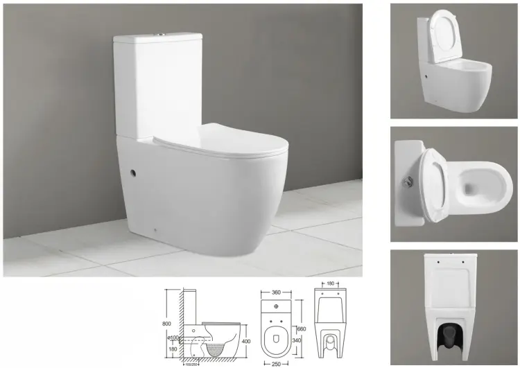 Унитаз Hans 8301TQHS, санфарфор