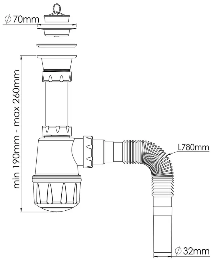 Сифон NOVA 1060 купить,20800