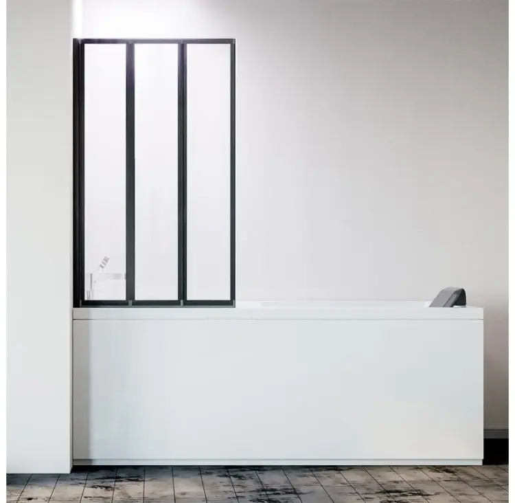 Душевая шторка Veconi PL-73BL Арт. PL73BL-120-01-19C4 неподвижная, универсальная