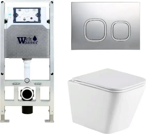 WeltWasser унитаз с инсталляцией AG506ST30, санфаянс