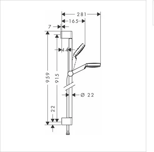 Hansgrohe душевой набор (гарнитур) 26536400