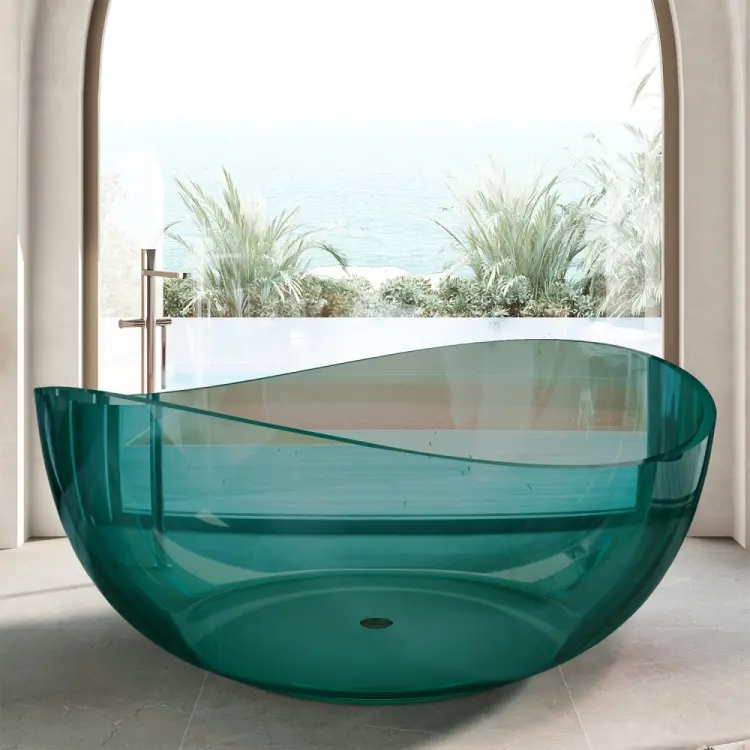 Ванна Abber Kristall AT9705Aquamarin 150x150 см, стекло
