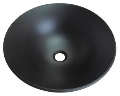 Раковина накладная 44 см QUARTZ ROOM R001 круглая Bowl черная