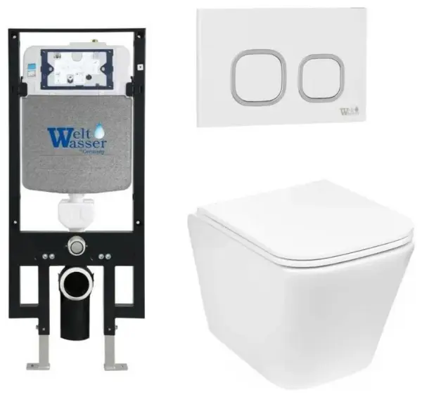 WeltWasser унитаз с инсталляцией AG49736, санфаянс купить,NaN
