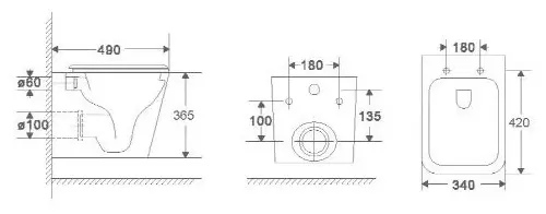 WeltWasser унитаз с инсталляцией AG49734, санфаянс купить,NaN