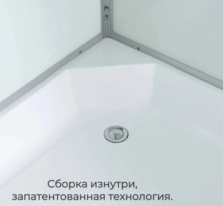 Душевая кабина KABINKA.KZ D3012L N, 208х120 см, средний поддон