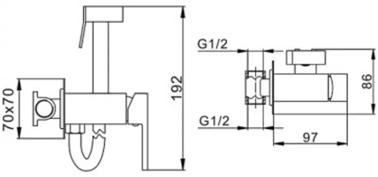 Frap гигиенический душ F7506-6