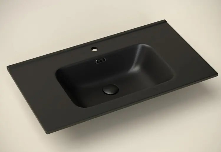 Раковина Ceramicanova CN7005MB врезная прямоугольная 81х46 см, санфарфор