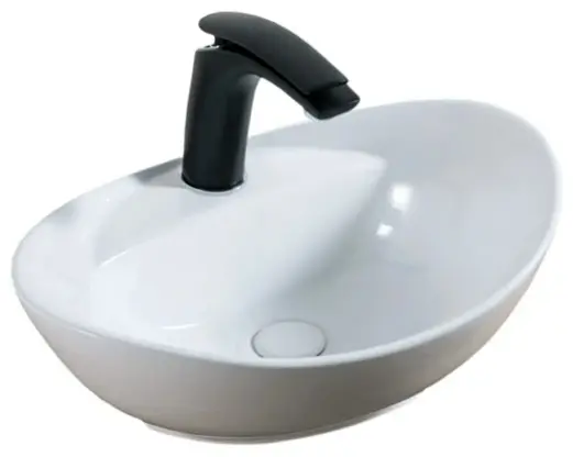 Раковина GID-ceramic N9139 накладная нестандартная 41х33 см, керамика купить,50000