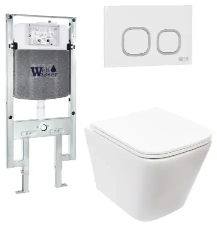 WeltWasser унитаз с инсталляцией AG497ST36, санфаянс купить,NaN