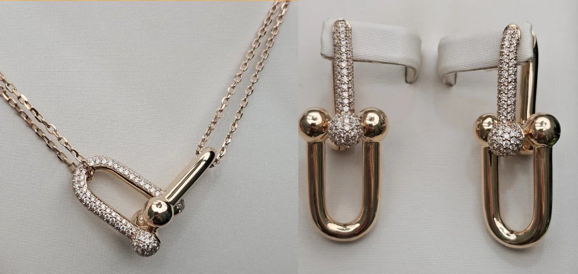 Комплект Deimantas 112108225 40см 1,6ct 1,34ct. купить,NaN