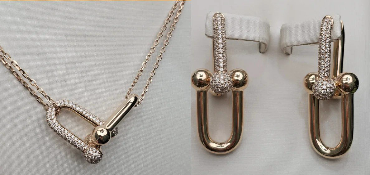 Комплект Deimantas 112108225 40см 1,6ct 1,34ct. купить,NaN