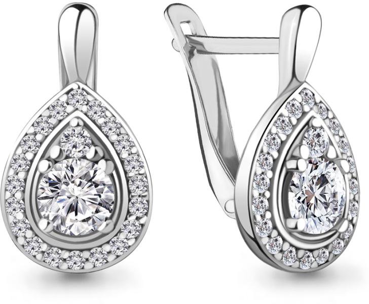 Серьги Aquamarine 48359А 3,8гр купить,NaN