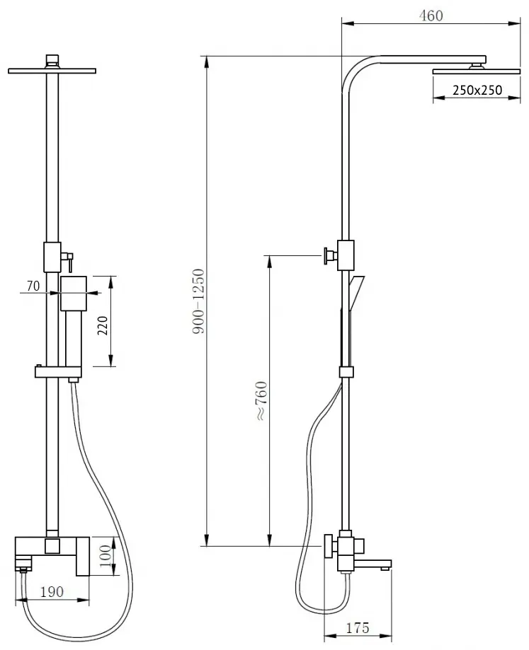 Abber душевая стойка Daheim AF8216B купить,315370