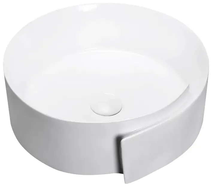 Раковина Cerutti SPA CR0066 накладная круглая 46х44 см, фарфор