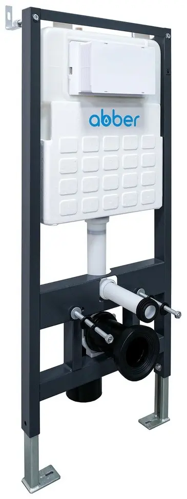 Унитаз с инсталляцией Abber AC1132TC-AC0105-AC0120MB, санфарфор