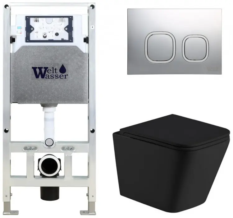 WeltWasser унитаз с инсталляцией AG506ST42, санфаянс