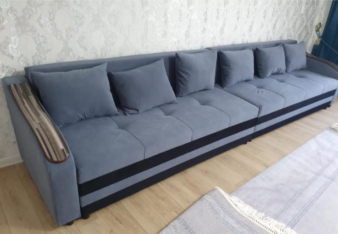 Диван MSQ Волна 80x400 см серый купить,339190