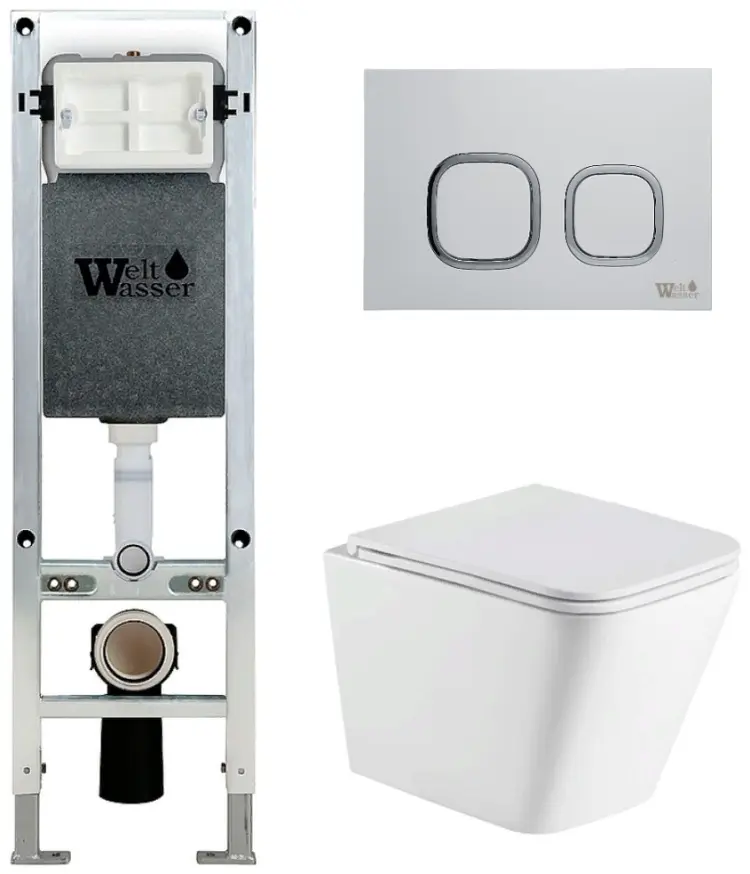 WeltWasser унитаз с инсталляцией AG35020, санфаянс