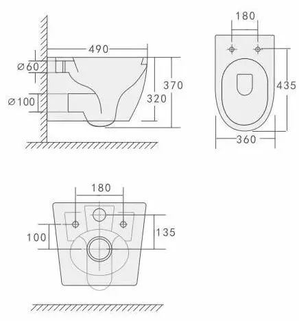 Cerruti унитаз CT10572, санфарфор