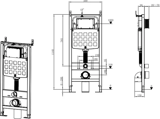 Nuca рамная инсталляция N5112P2702CH
