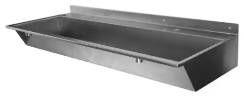 Раковина Тругор 00-00030031 подвесная прямоугольная 220х47 см, нержавеющая сталь