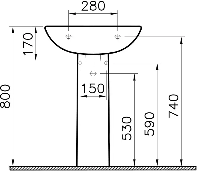 Пьедестал Norm 6936B099-0156 68x15x15 прямоугольная
