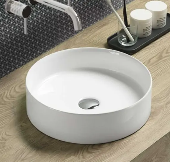 Раковина Vincea VBS-216 накладная круглая 39х39 см, фарфор