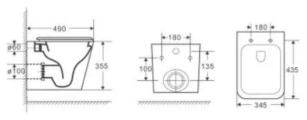 Grossman унитаз 97.4479SQ.04.10M, санфарфор купить,NaN
