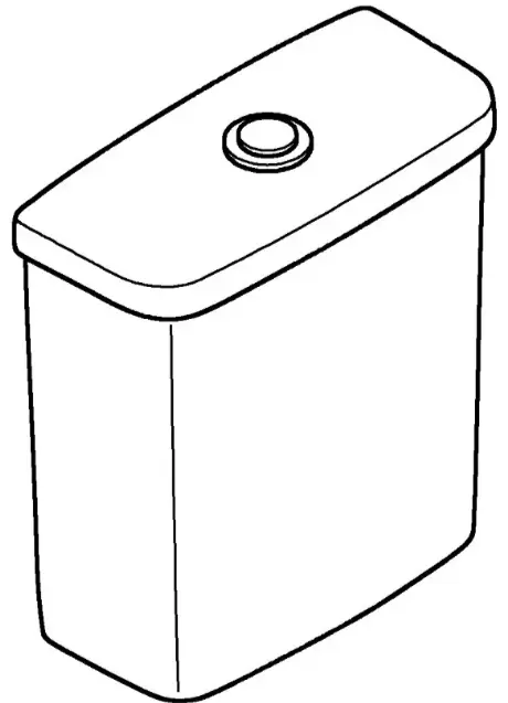 Бачок для унитаза Grohe санфарфор 6 л, Bau Ceramic 39436000