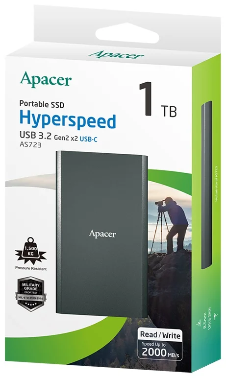 Внешний накопитель Apacer AS723/20052180 Black - ForteMarket Внешний накопитель Apacer AS723/20052180 Black купить,0