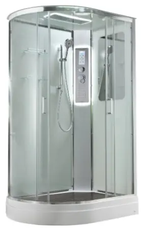 Душевая кабина KABINKA.KZ A2812RLED, 220х80 см, низкий поддон купить,NaN