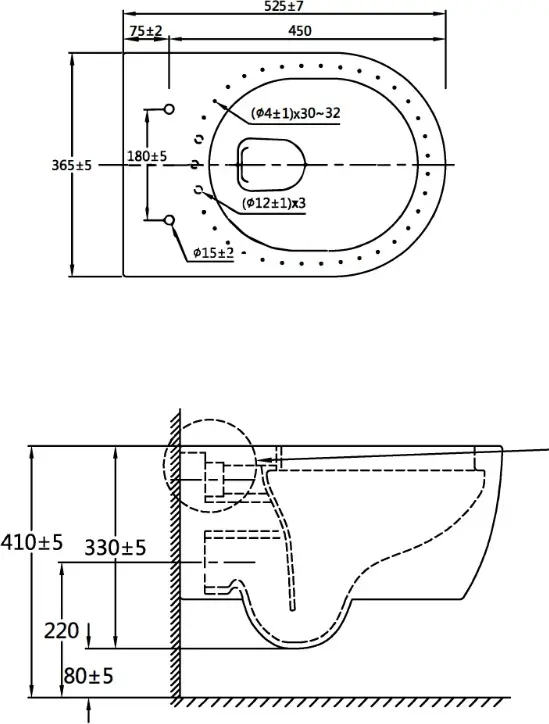 Унитаз CT2076, санфарфор