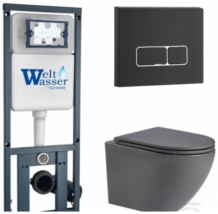 WeltWasser унитаз с инсталляцией MM41074, санфаянс