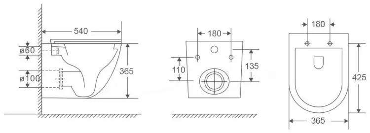WeltWasser унитаз 043 XL GL-WT, санфаянс