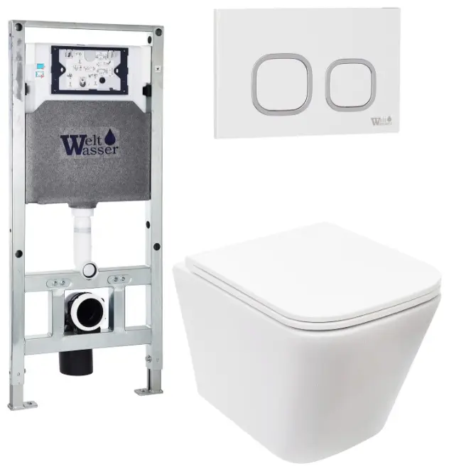 WeltWasser унитаз с инсталляцией AG50636, санфаянс купить,NaN