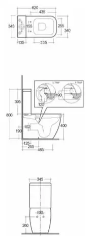 Бачок для унитаза Rak Ceramics санфарфор 9 л, MP20AWHA