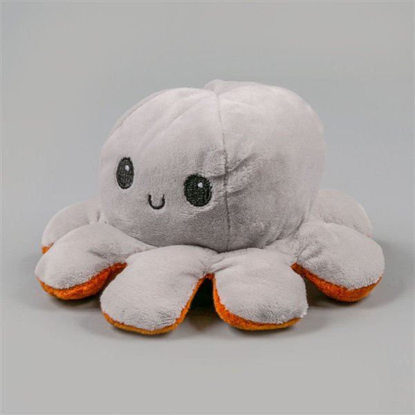 Мягкая игрушка Octopus Осьминог-перевертыш 10см серая-коричневая купить,NaN