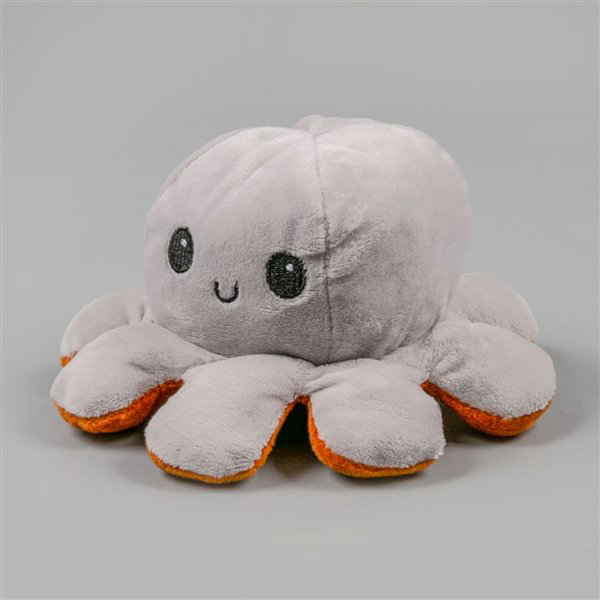 Мягкая игрушка Octopus Осьминог-перевертыш 10см серая-коричневая купить,NaN