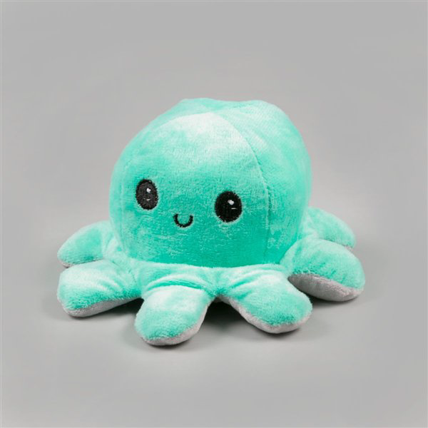 Мягкая игрушка Octopus Осьминог-перевертыш  10см светло-серая-светло-зелёная купить,NaN
