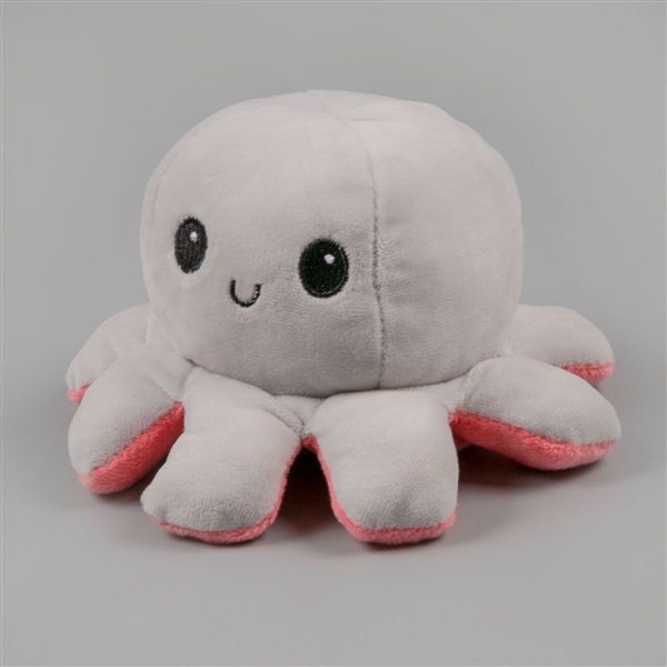 Мягкая игрушка Octopus Осьминог-перевертыш  10см розовая-светло-серая купить,NaN
