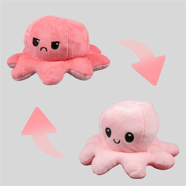 Мягкая игрушка Octopus Осьминог-перевертыш  10см розовая-светло-розовая купить,NaN