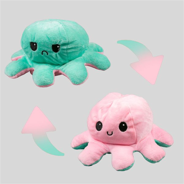Мягкая игрушка Octopus Осьминог-перевертыш  10см розовая-бирюзовая купить,NaN