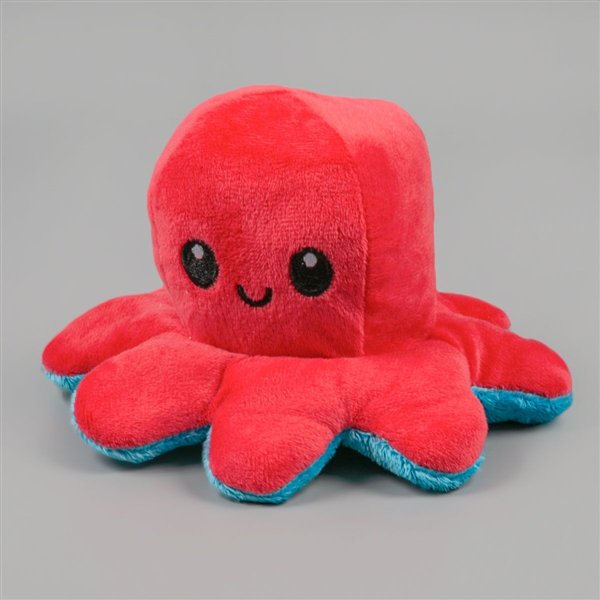 Мягкая игрушка Octopus Осьминог-перевертыш  10см красная-голубая купить,NaN