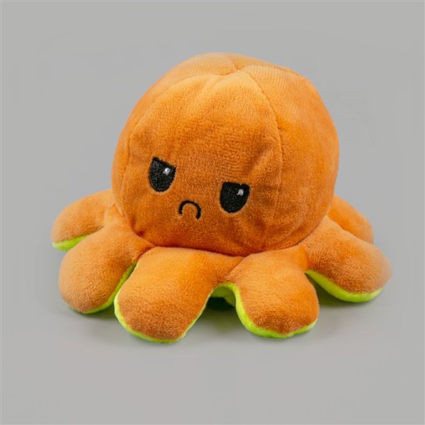 Мягкая игрушка Octopus Осьминог-перевертыш  10см жёлтая-коричневая купить,NaN