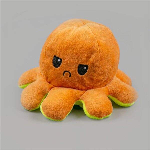 Мягкая игрушка Octopus Осьминог-перевертыш  10см жёлтая-коричневая купить,NaN