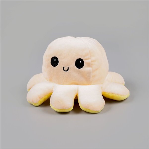 Мягкая игрушка Octopus Осьминог-перевертыш  10см жёлтая-бежевая купить,NaN