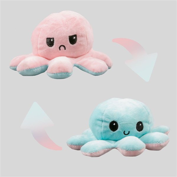 Мягкая игрушка Octopus Осьминог-перевертыш  10см голубая-розовая купить,NaN
