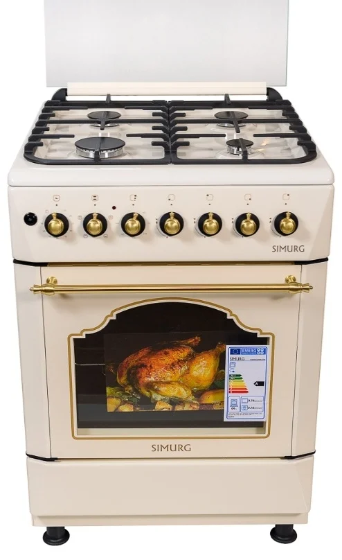 Газовая плита SIMURG FK6406GAZR Luxe Begie